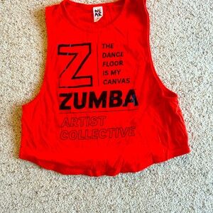 Zumba Red Crop Top s NWOT